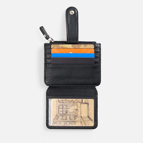 Картхолдер на молнии Unison, черный - рис 6.