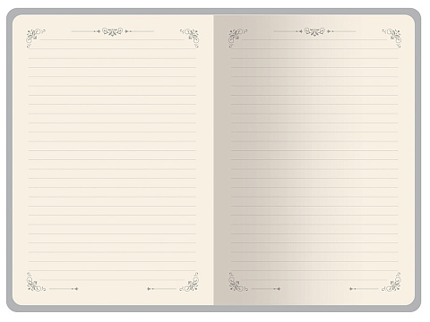 Ежедневник недатированный А5 Royal, синий с бронзовым срезом - рис 6.