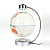Левитирующий глобус белый (D-20см) (levitron) - миниатюра - рис 2.