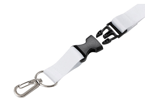 Ланъярд 2 см под сублимацию с карабином, межуровневым замком и замком обрыва, серебристый - рис 5.