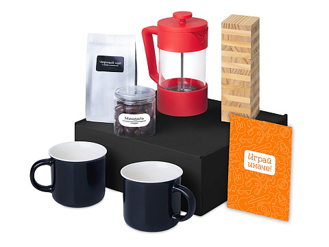Подарочный набор Re:y. Together  с френчпрессом, кружками и дженгой - рис 2.