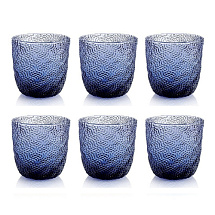 IVV Набор стаканов 6 шт Tricot Indigo blue 300 мл
