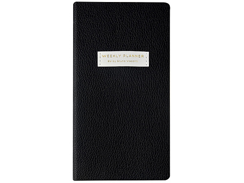 Еженедельник недатированный А6 Black с нашивкой, черный - рис 2.