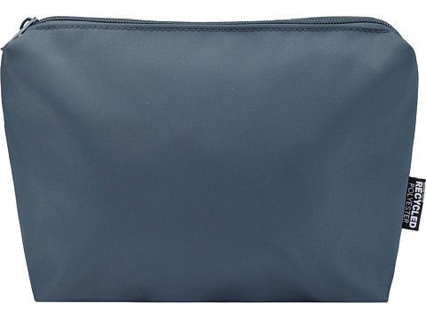 Trip Aware™ дорожная косметичка из переработанного материала 2 л, серо-синий - рис 2.