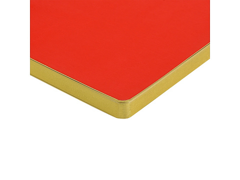 Ежедневник недатированный А5 Megapolis Nebraska Flex, красный с золотым обрезом (Р) - рис 4.