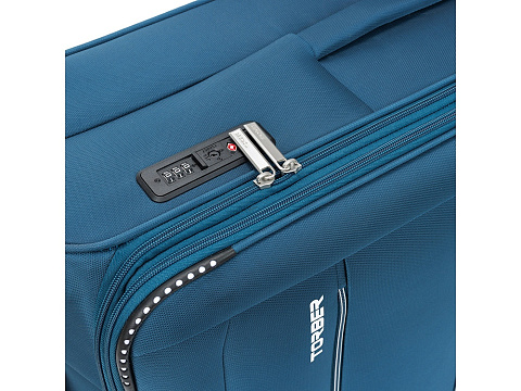 Чемодан TORBER ВИВИ, синий, полиэстер, 48 х 28 х 78 см, 89 л - рис 10.