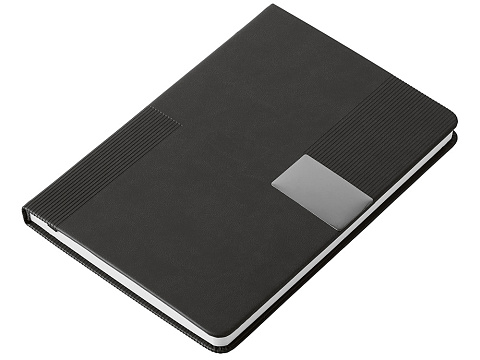 Подарочный набор Tesla с блокнотом А5, ручкой и пауэрбенком на 10 000 mAh, черный - рис 6.