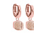 Серьги Firenze apricot Qudo *300383 R/RG - миниатюра - рис 2.