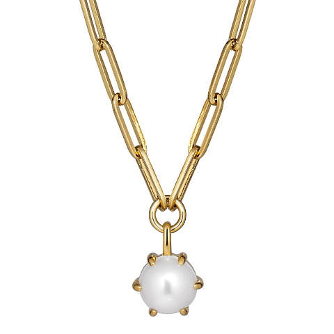 Колье TESSA SG WHITE PEARL Dyrberg Kern 480132 - рис 2.