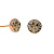 Пусеты Greige Fiore Luna SWE298 GR RG - миниатюра - рис 3.