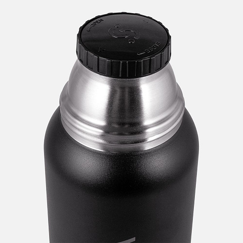 Термос Relaxika 1000 со стикерпаком, черный - рис 6.