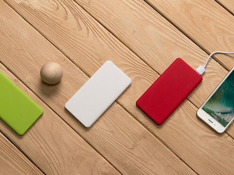 Портативное зарядное устройство Reserve с USB Type-C, 5000 mAh, черный - рис 10.