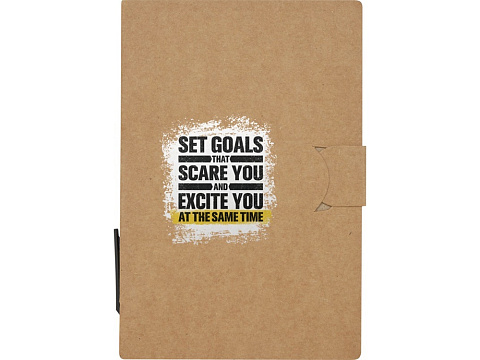 Swift буклет с липкой бумагой для заметок с шариковой ручкой - Натуральный - рис 5.