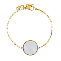 Браслет SHELL WHITE Fiore Luna *CB01734-3 BW/G
