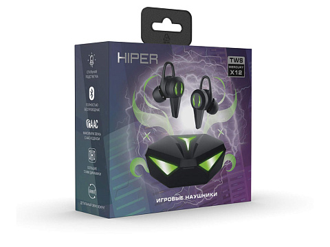 Беспроводные наушники HIPER TWS Mercury X12 (HTW-MX12) Bluetooth 5.1 гарнитура, Черный (Р) - рис 5.