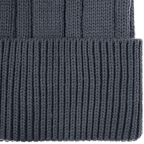 Шапка Knit Beat, темно-серая - рис 4.
