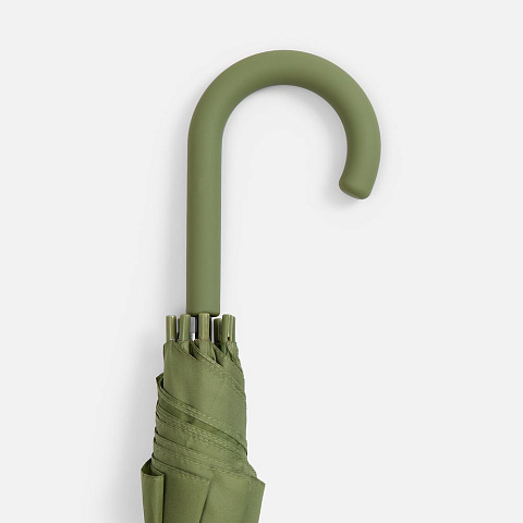 Зонт-трость Jolly Brolly, зеленый (хаки) - рис 6.