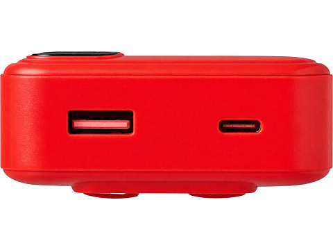 Внешний аккумулятор со встроенными кабелями Фрэйм Про, быстрая зарядка, 20000мач, красный - рис 2.