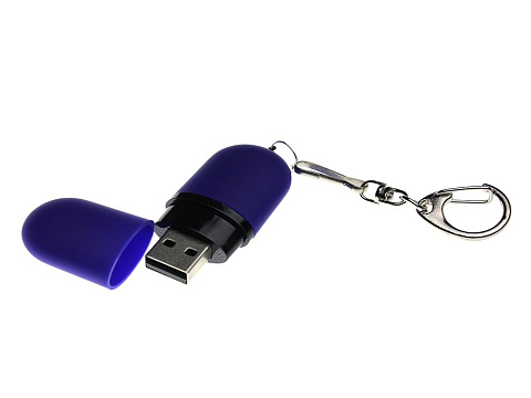 Флешка Goutte Soft-touch на 4 Гб, синий - рис 2.