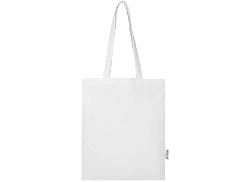 Мадрас Блэнд эко-сумка из переработанного хлопка GRS плотностью 140 г/м² объемом 7 л - Белый - рис 2.