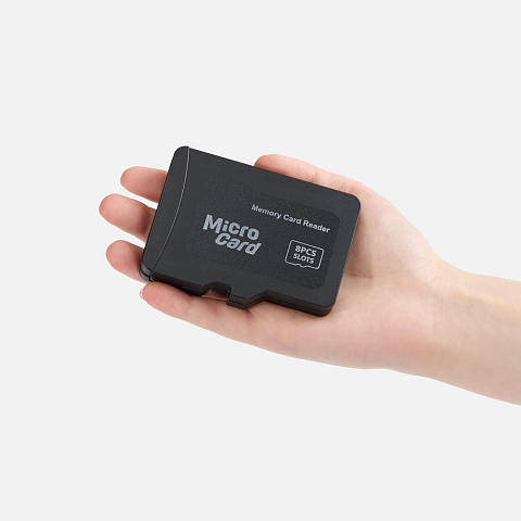 Футляр для карт памяти и SIM Multitask, черный - рис 8.