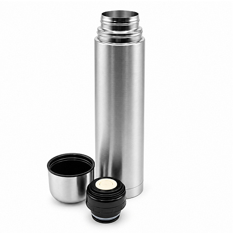 Термос Picnic Silver 1000 мл, серебристый. - рис 2.