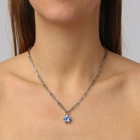 Колье  TESSA SS LIGHT BLUE - рис 2.