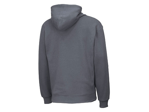 Толстовка с капюшоном оверсайз Lisbon унисекс, темно-серый - рис 12.