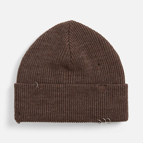 Шапка Ribelle, коричневый меланж - рис 2.