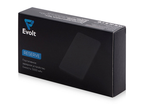 Портативное зарядное устройство Reserve с USB Type-C, 5000 mAh, черный - рис 7.