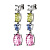 Серьги CARMEN SS PASTEL MULTI Dyrberg Kern 440021 - миниатюра - рис 3.