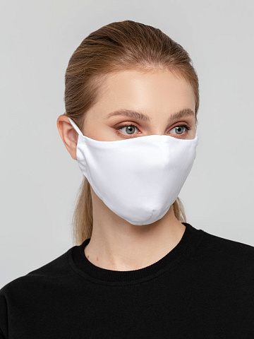 Маска для лица, белая - рис 4.