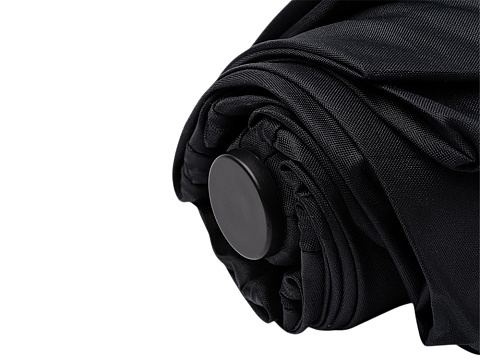 Складной зонт ALCIRA/АЛЬКИРА с системой защиты от снежной бури и ручкой-карабином, черный - рис 4.