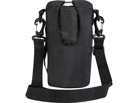 Трип Эви дорожная сумка для бутылок из переработанного материала объемом 2 л, черный - рис 3.