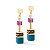 Серьги Multicolor Elegant - миниатюра