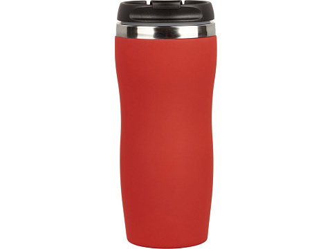 Термокружка Double wall mug C1, soft touch, 350 мл, красный (Р) - рис 3.