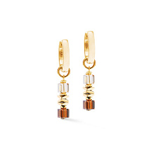 Серьги Brown-Gold Coeur de Lion 3044/21-1116