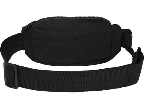 Кресент сумка через плечо Aware™ плотностью 500 г/м² из переработанного материала, черный - рис 3.