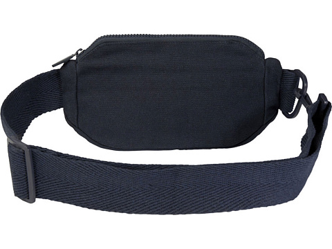 Кресент сумка через плечо Aware™ плотностью 500 г/м² из переработанного материала, темно-синий - рис 3.