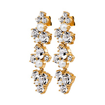 Серьги MAYHEM SG CRYSTAL / WHITE PEARL Dyrberg Kern 480042