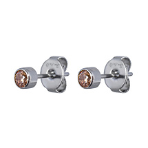 Пусеты Cubic zirconia Champagne Fiore Luna SWE0128 CH S