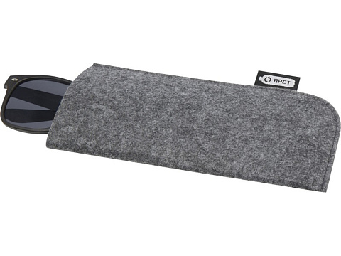 Чехол для очков Felta из материалов, переработанных согласно стандарту GRS, средне-серый - рис 4.