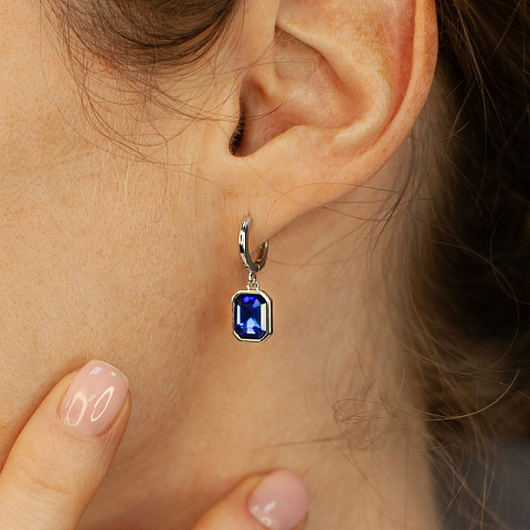 Серьги SAPPHIRE Fiore Luna *ACE29031-03 - рис 4.