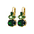 Серьги PARSANA SG GREEN Dyrberg Kern 470012 - миниатюра
