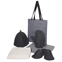 Банный набор с парео Healing, женский, серый