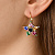 Серьги LIBRA SG RAINBOW Dyrberg Kern 450015 - миниатюра - рис 4.