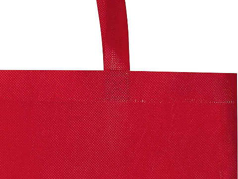 Экосил эко-сумка с ластовицей из нетканого материала, переработанного по стандарту GRS, объемом 12 л, красный - рис 4.