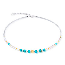 Колье Turquoise Coeur de Lion 4314/10-0600