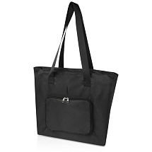 EcoFold Складная эко-сумка из RPET 16 л - сплошной черный