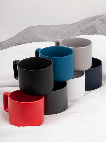 Чашка Jumbo в коробке матовая, черная - рис 9.